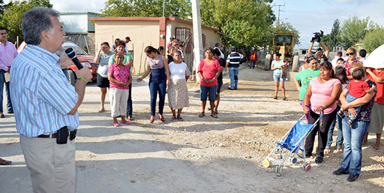 Impulsan obras de pavimentación en la colonia San Antonio