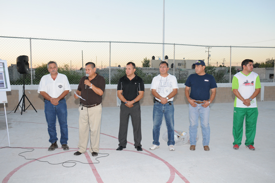 Inauguran Cancha de Usos Múltiples en la colonia Elsa Hernández 