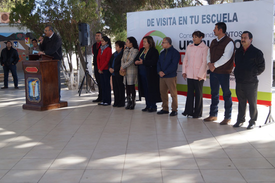 Arranca César Gutiérrez “De visita en tu escuela”