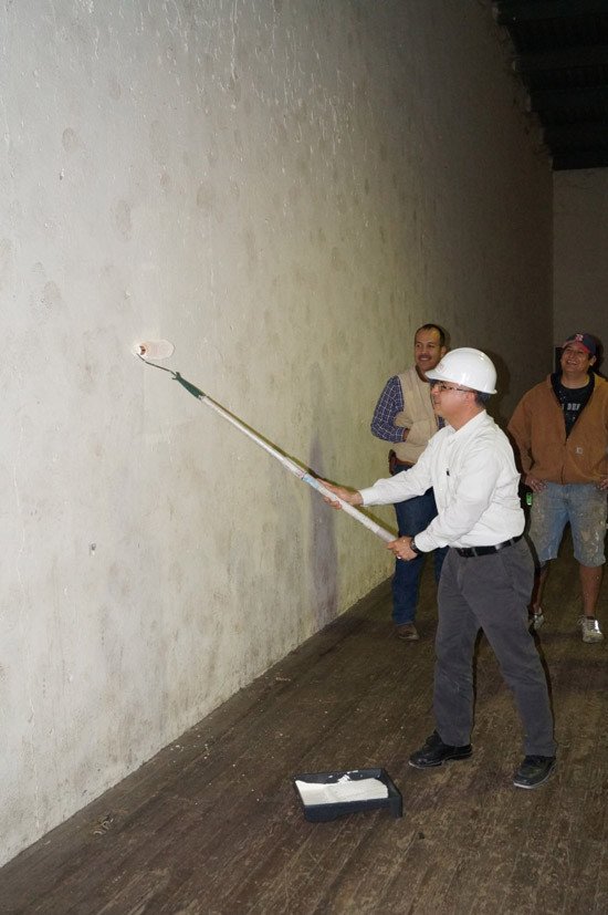 Arranca César Gutiérrez rehabilitación del gimnasio municipal “Ricardo Torres Nava” 