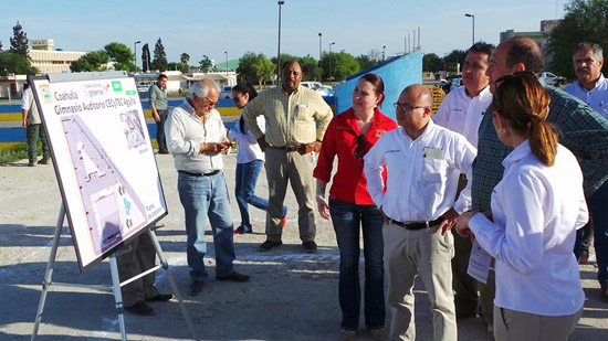 Supervisa Gobernador construcción del Gimnasio-Auditorio del Cecytec 