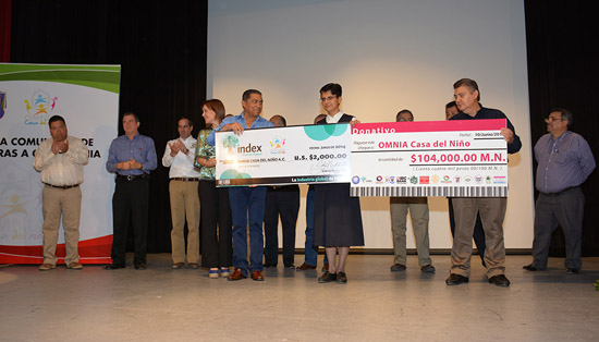 RECIBE “OMNIA CASA DEL NIÑO” DONATIVO DE ORGANISMOS EMPRESARIALES E INSTITUCIONES EDUCATIVAS 