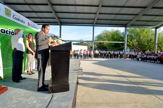 MEJORARÁN INFRAESTRUCTURA DEPORTIVA EN ESCUELA PRIMARIA “FÉLIX CAMPOS CORONA” 