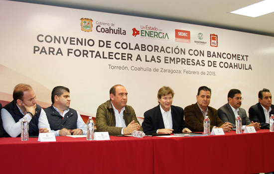 FORTALECERÁ BANCOMEXT EMPRESAS COAHUILENSES, AFIRMA GOBERNADOR