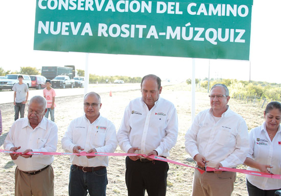 ENTREGA DE LA CONSERVACIÓN DE LA CARRETERA NUEVA ROSITA-MÚZQUIZ