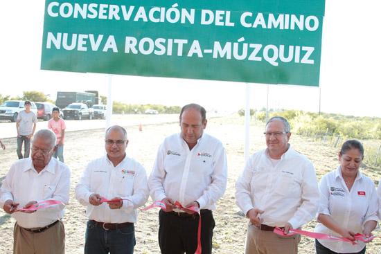 ENTREGA DE LA CONSERVACIÓN DE LA CARRETERA NUEVA ROSITA-MÚZQUIZ