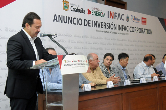 Anuncian inversión Infac Corporation en Monclova 