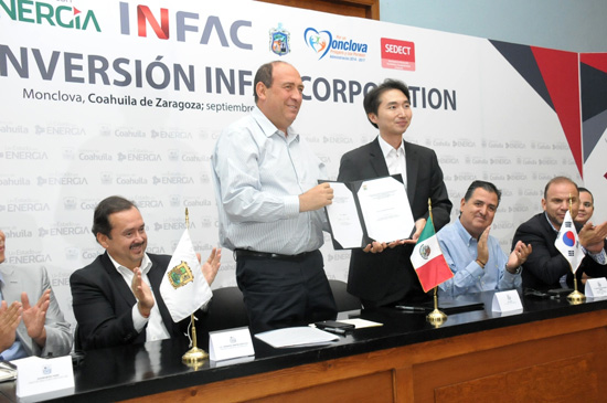 Anuncian inversión Infac Corporation en Monclova 