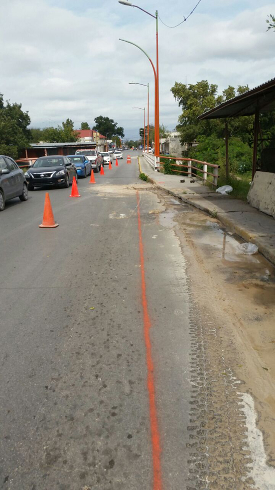 Aviso de trabajos de reemplazo de tubo  en calle Allende 