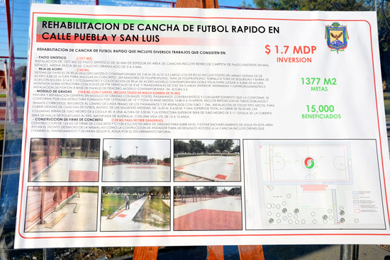 ARRANCAN OBRAS DEPORTIVAS EN MACROPLAZA 