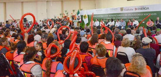 SECRETARIO DE DESARROLLO SOCIAL FEDERAL SOSTIENE ENCUENTRO CON BENEFICIARIOS DE PROGRAMAS EN PIEDRAS NEGRAS 