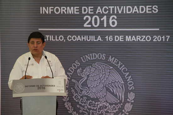 Delegado del ISSSTE en Coahuila presenta Informe Anual de Actividades 