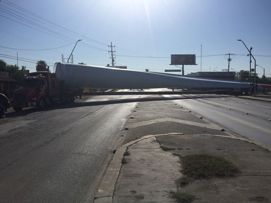 LLEGAN A ACUÑA PRIMERAS HÉLICES PARA EL PARQUE DE ENERGÍA EÓLICA 