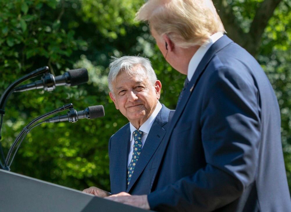 Reunión de presidentes López Obrador y Donald Trump