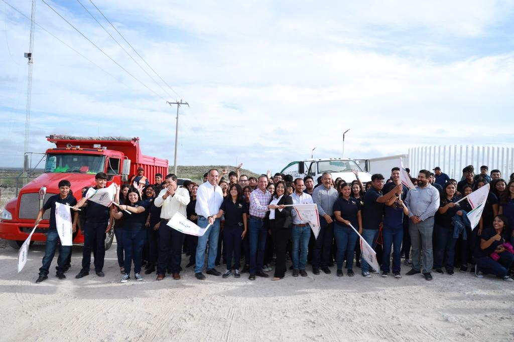 LLEVAN BRIGADA CONTIGO EN TU ESCUELA Y ARRANCAN OBRA DE PAVIMENTACIÓN EN EL COLEGIO DE BACHILLERES ANTONIO GUTIÉRREZ GARZA