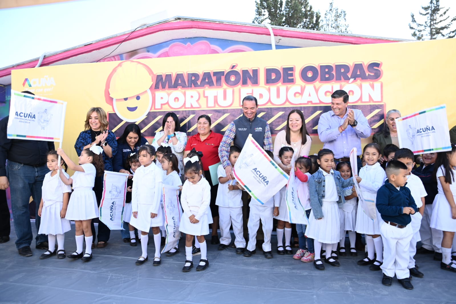MARATÓN DE OBRAS EN ESCUELAS LLEGÓ AL JARDÍN DE NIÑOS GABRIELA MISTRAL DE LA COLONIA EMILIANO ZAPATA