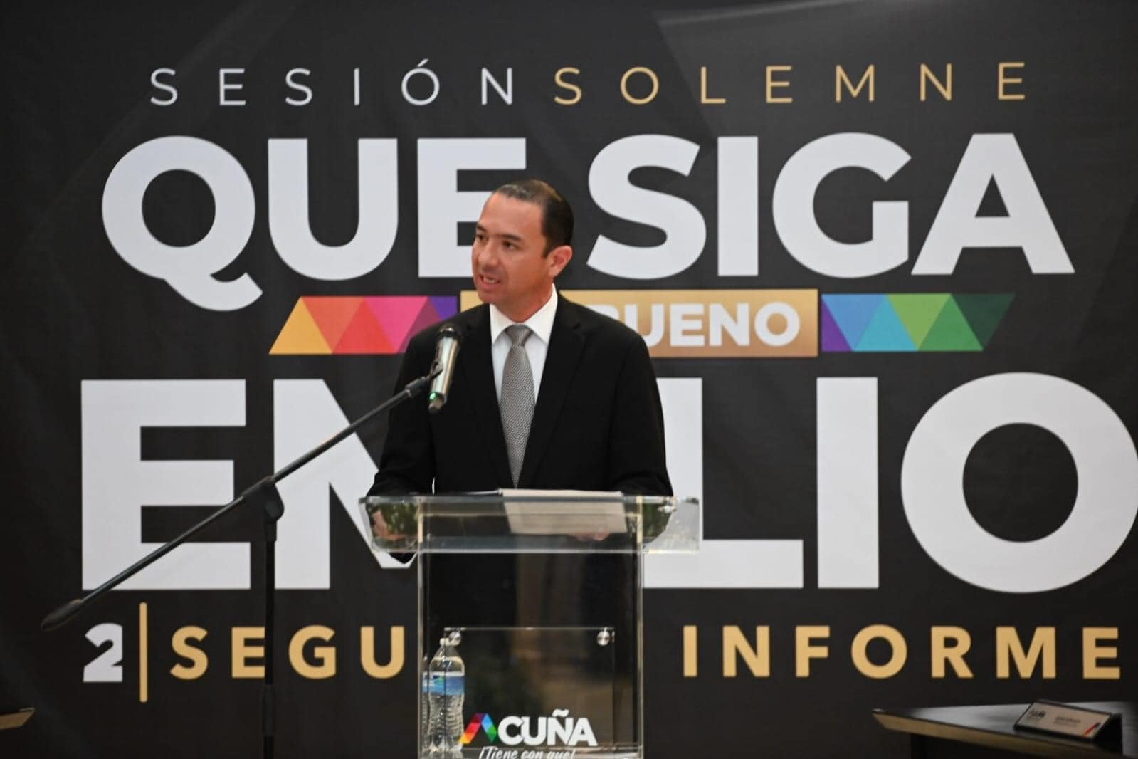 EN SESIÓN SOLEMNE DE CABILDO EL ALCALDE EMILIO DE HOYOS MONTEMAYOR RINDIÓ EL INFORME ANUAL DEL ESTADO QUE GUARDA LA ADMINISTRACIÓN PÚBLICA MUNICIPAL