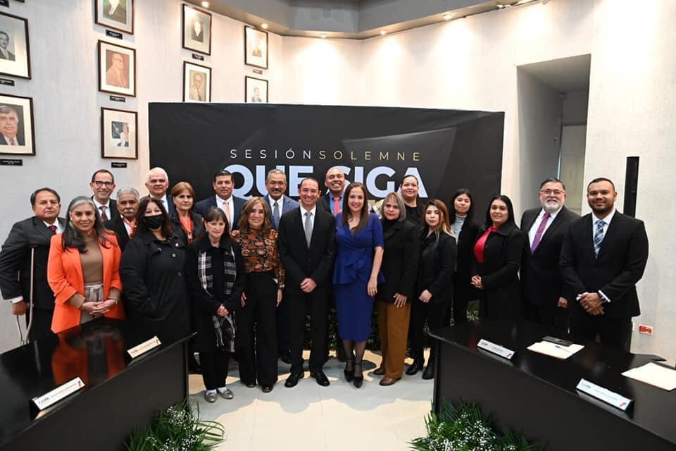 EN SESIÓN SOLEMNE DE CABILDO EL ALCALDE EMILIO DE HOYOS MONTEMAYOR RINDIÓ EL INFORME ANUAL DEL ESTADO QUE GUARDA LA ADMINISTRACIÓN PÚBLICA MUNICIPAL