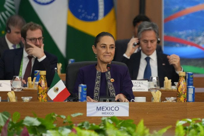 PRESIDENTA CLAUDIA SHEINBAUM SOSTIENE REUNIONES BILATERALES CON MANDATARIOS DURANTE G20