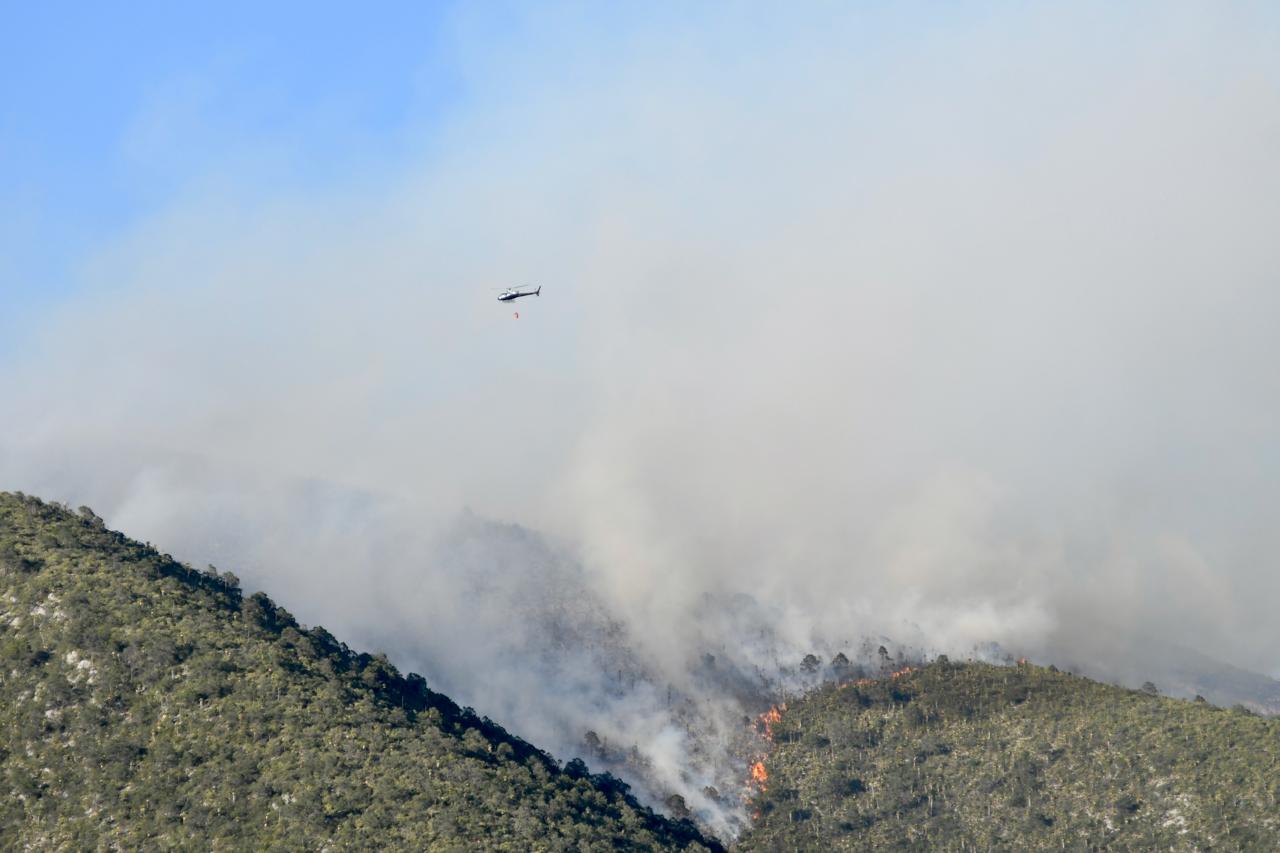 CONTINÚAN OPERATIVOS PARA COMBATIR INCENDIOS FORESTALES EN COAHUILA