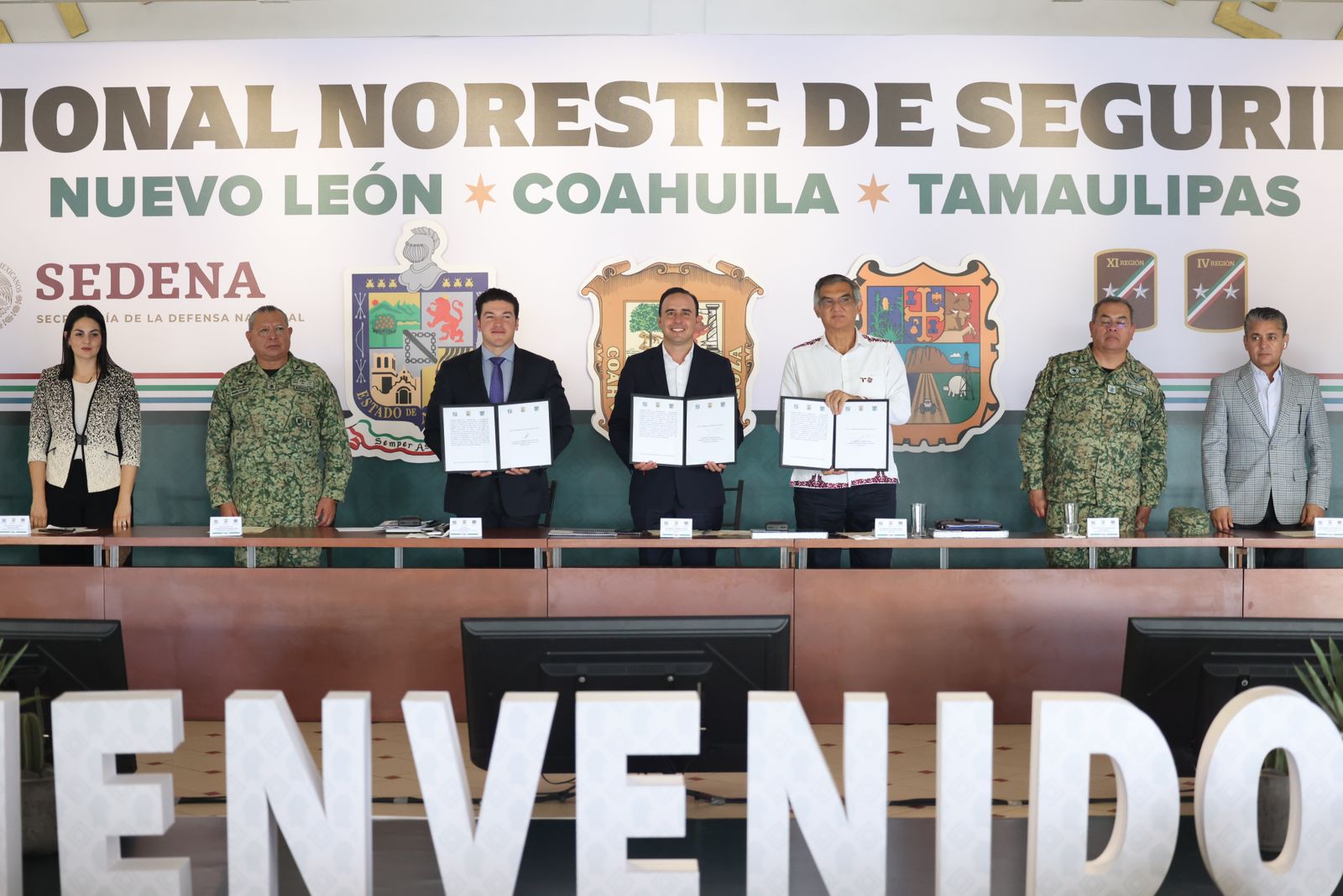 ACUERDAN COAHUILA, NUEVO LEÓN Y TAMAULIPAS TRABAJAR EN EQUIPO POR LA SEGURIDAD DE LA REGIÓN NORESTE