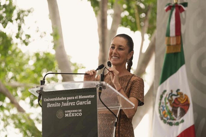 "VAMOS A FORTALECER Y AMPLIAR EL DERECHO A LA EDUCACIÓN DEL PUEBLO DE MÉXICO," CLAUDIA SHEINBAUM