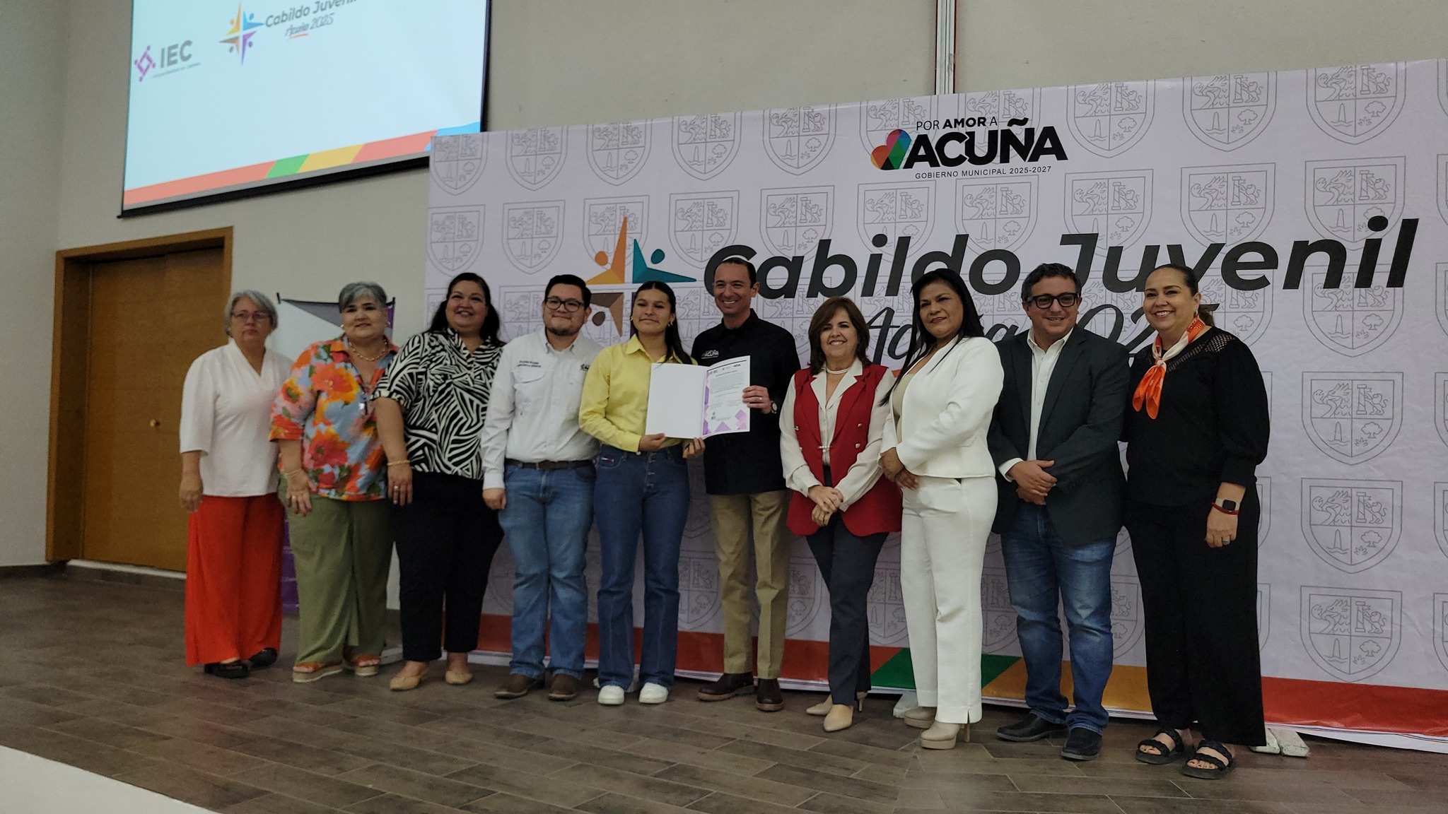 Con la asesoría y participación del IEC eligen al cabildo juvenil en Acuña