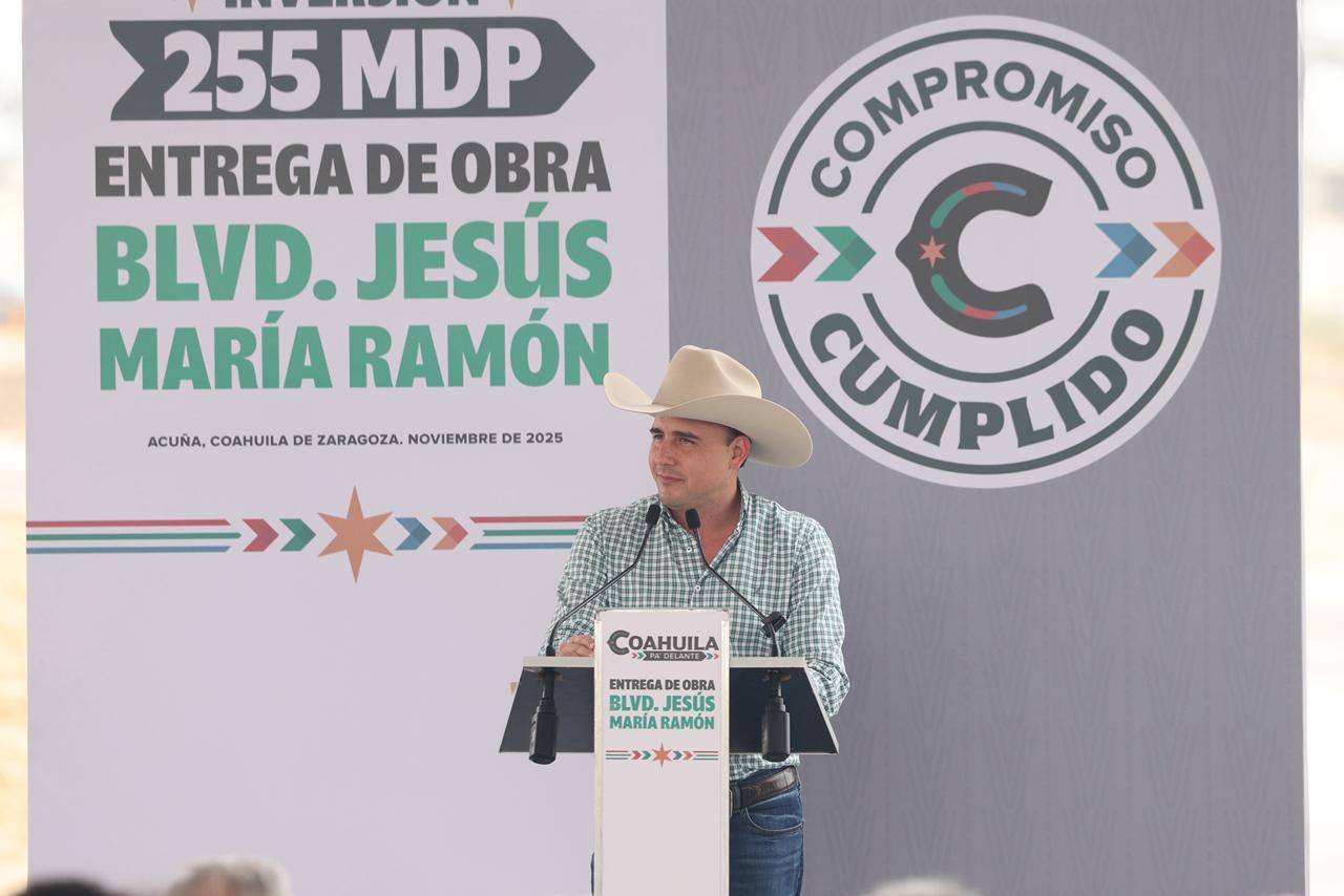 CONSTRUYENDO EN EQUIPO ENTREGAMOS LAS GRANDES OBRAS EN COAHUILA: MANOLO