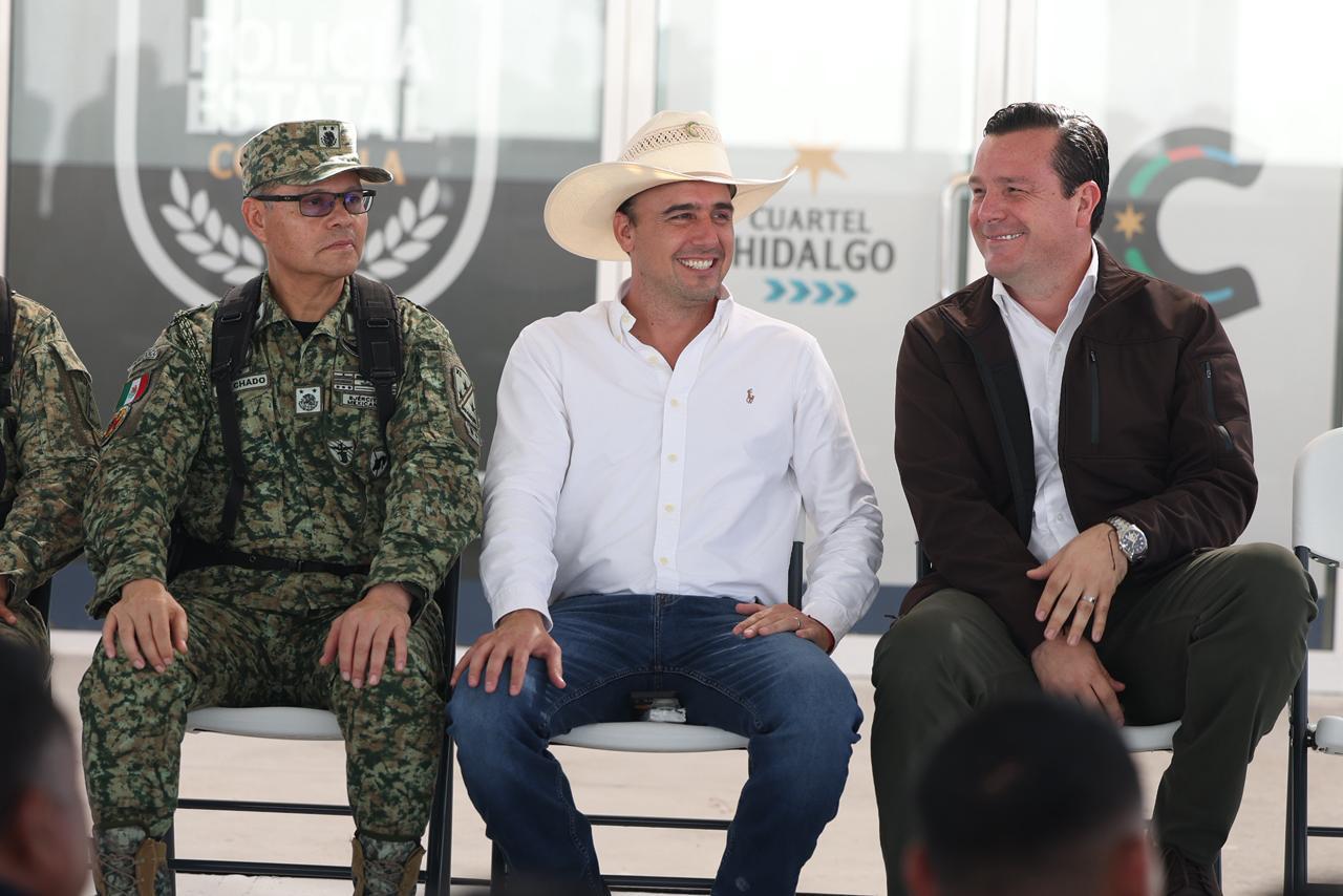 ENTREGAMOS UN ARCO DE SEGURIDAD Y UN CUARTEL EN LOS LÍMITES CON NUEVO LEÓN Y TAMAULIPAS: MANOLO