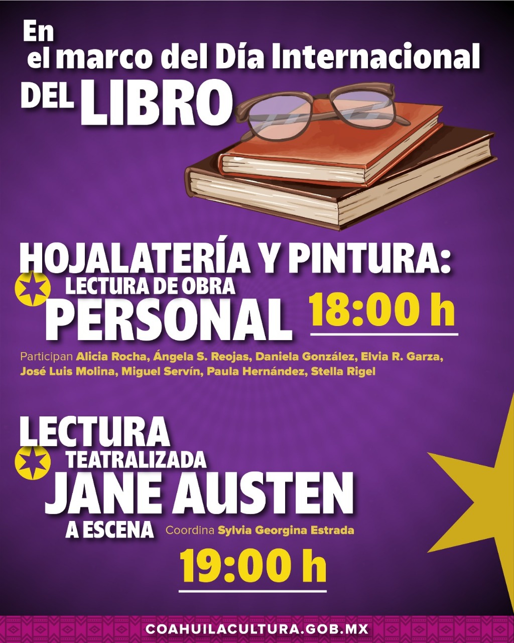 INVITA GOBIERNO DEL ESTADO A CELEBRAR EL DÍA NACIONAL DEL LIBRO