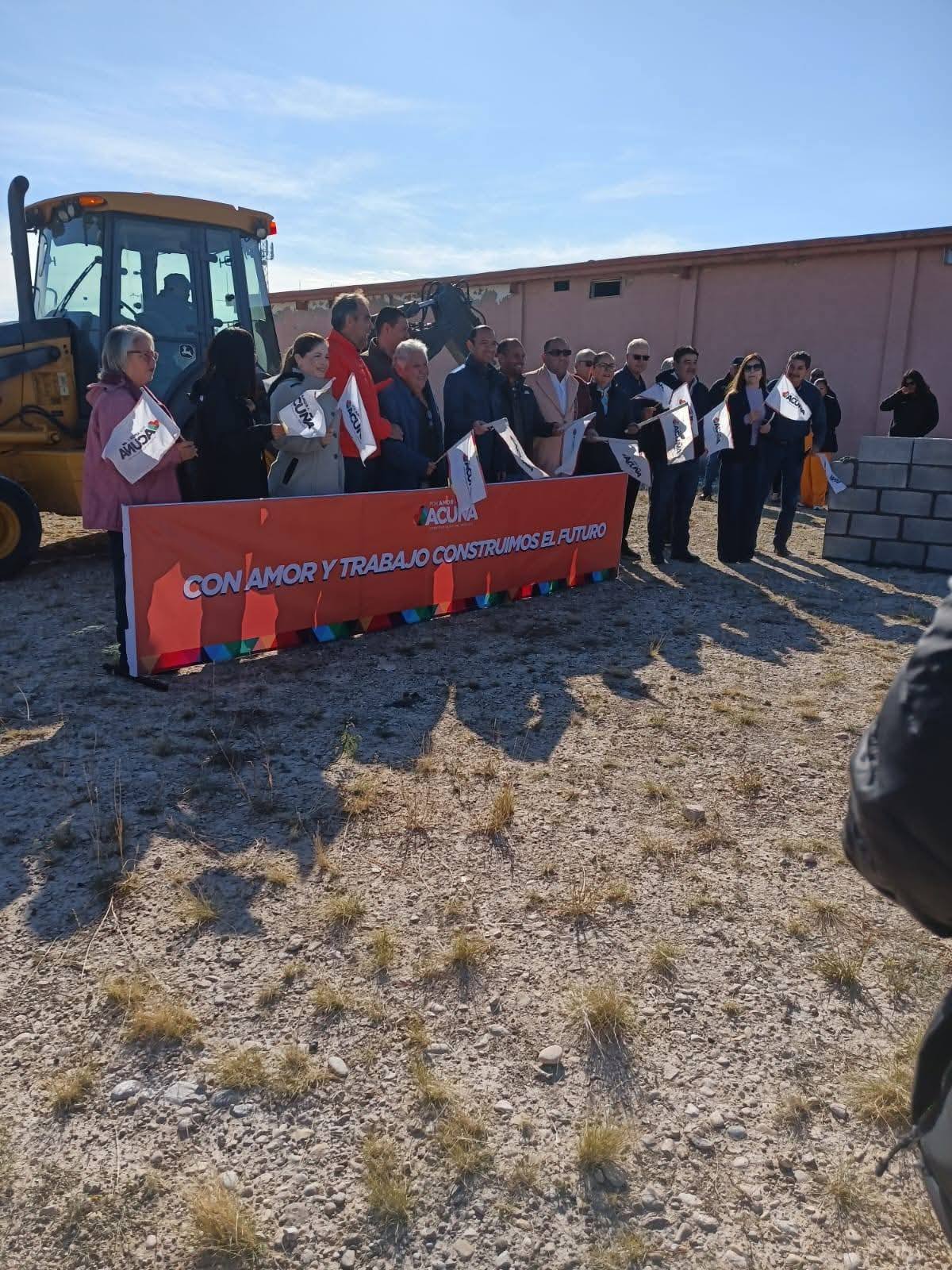 Arranca Emilio de Hoyos la construcción del Centro de Rehabilitación de las Adicciones de Acuña