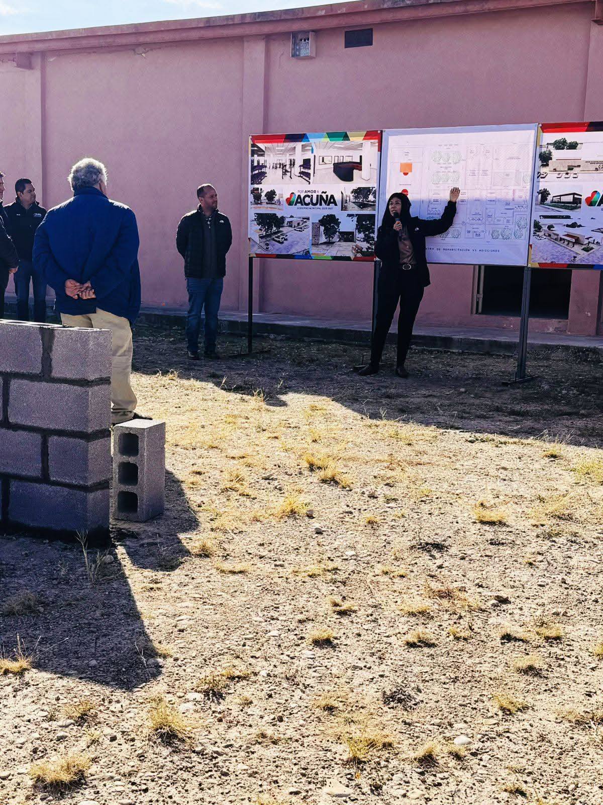 Arranca Emilio de Hoyos la construcción del Centro de Rehabilitación de las Adicciones de Acuña