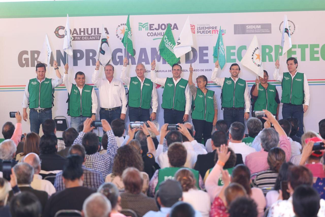 ARRANCAN MANOLO Y ROMÁN EL GRAN PROGRAMA DE RECARPETEO EN TORREÓN