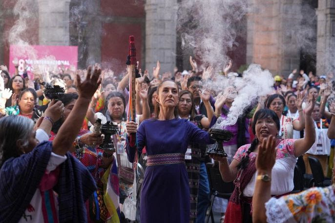 PRESIDENTA CLAUDIA SHEINBAUM PRESENTA 10 ACCIONES A FAVOR DE LAS MUJERES EN EL MARCO DEL 8M