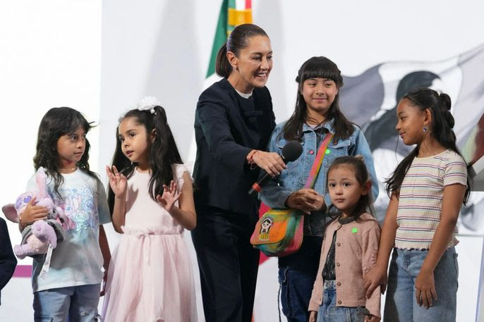 EN EL DÍA DE LA NIÑA Y EL NIÑO, PRESIDENTA CLAUDIA SHEINBAUM INICIA OBRAS DE CONSTRUCCIÓN