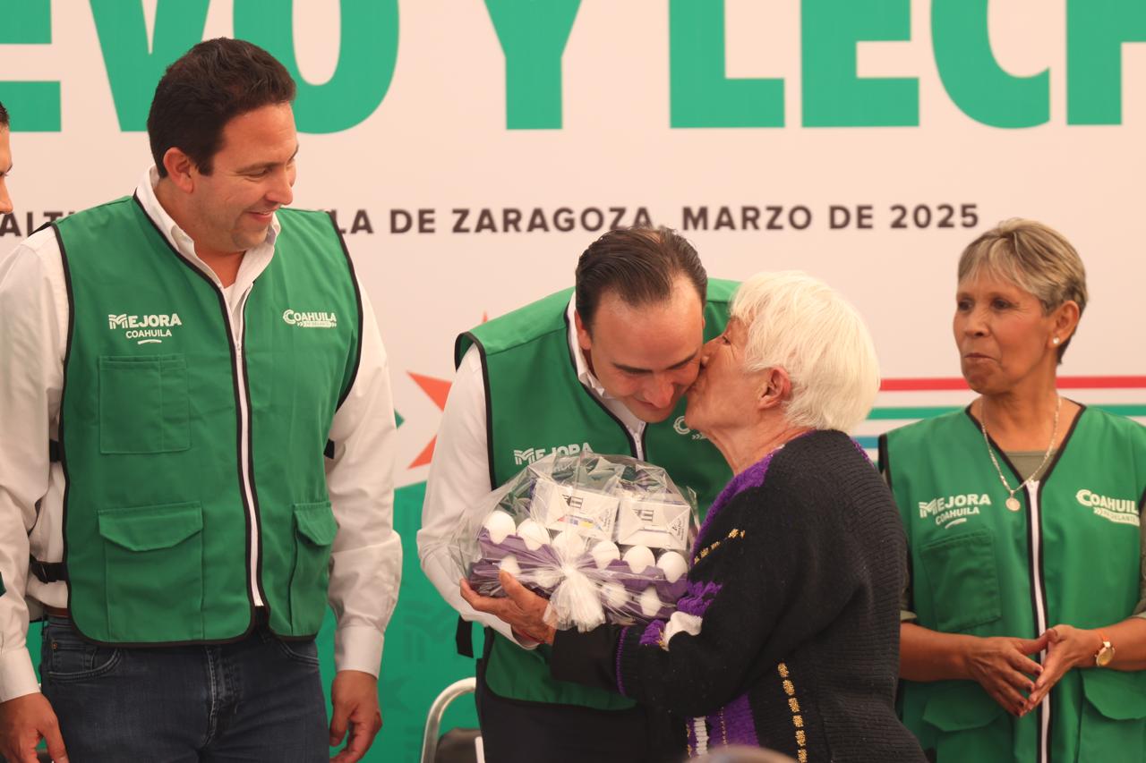 LLEVÓ MEJORA COAHUILA PROGRAMA DE HUEVO Y LECHE A TODAS LAS REGIONES