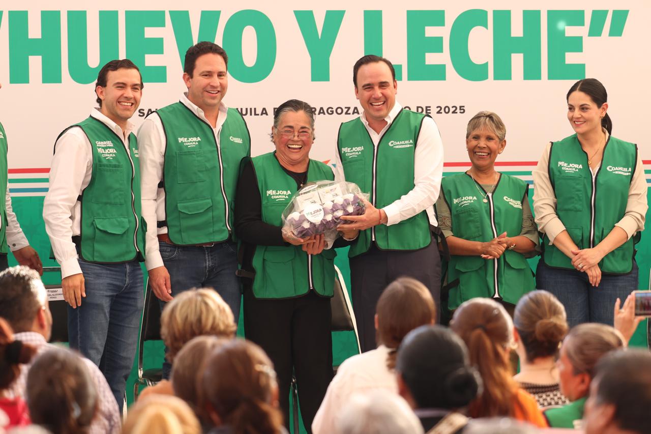 LLEVÓ MEJORA COAHUILA PROGRAMA DE HUEVO Y LECHE A TODAS LAS REGIONES