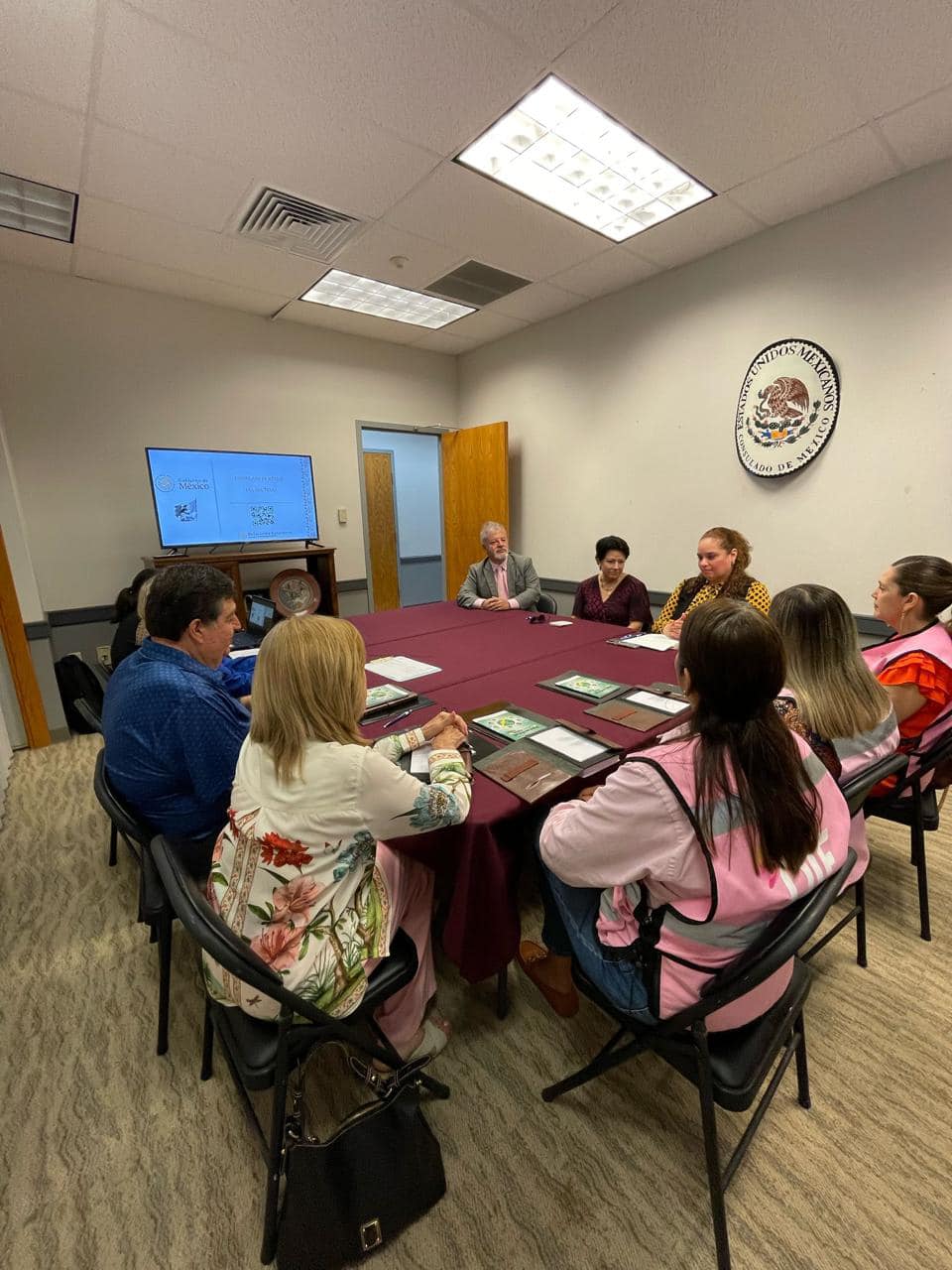 Reunión trilateral en el Consulado de México en Del Río, Texas en materia de Salud