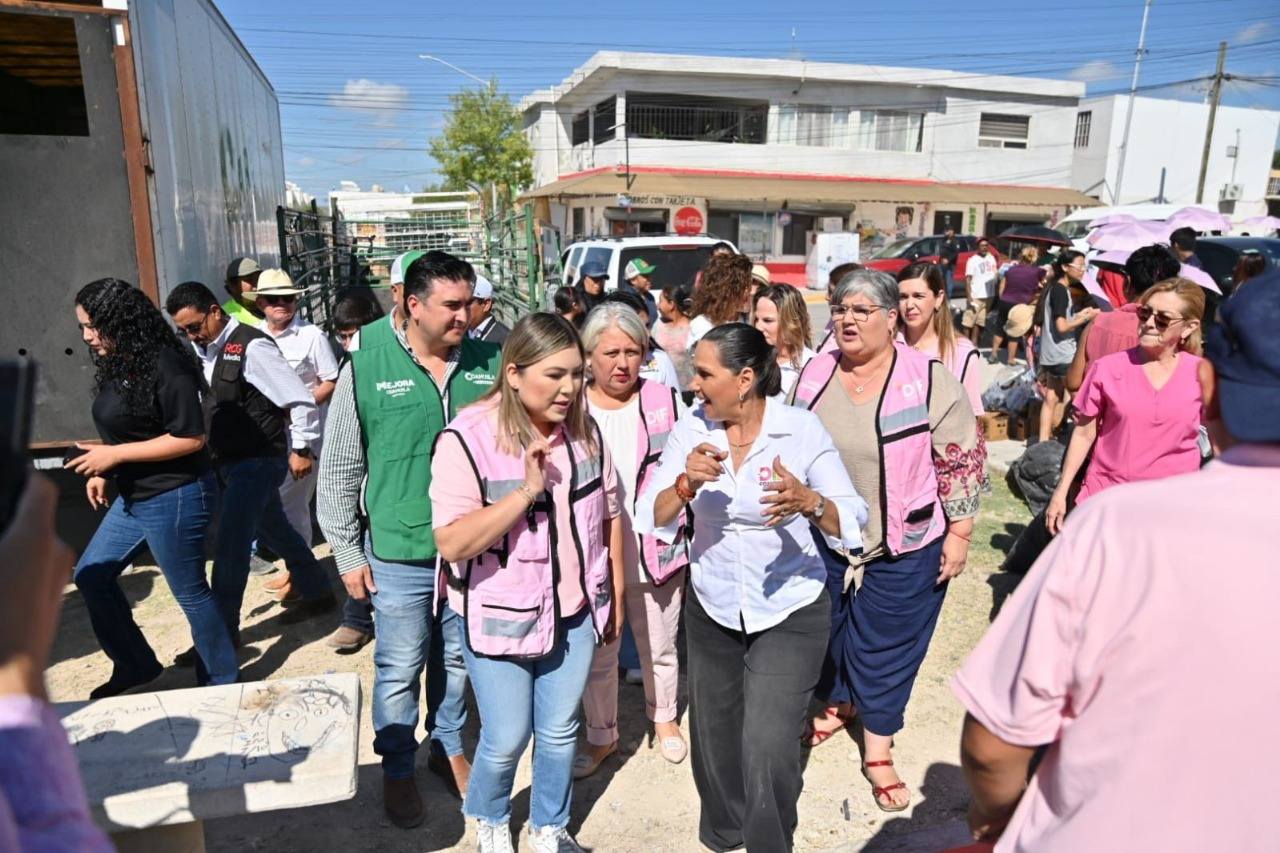 Arranque del “Mercadito Pa’ Delante” en Lomas del Valle en Acuña