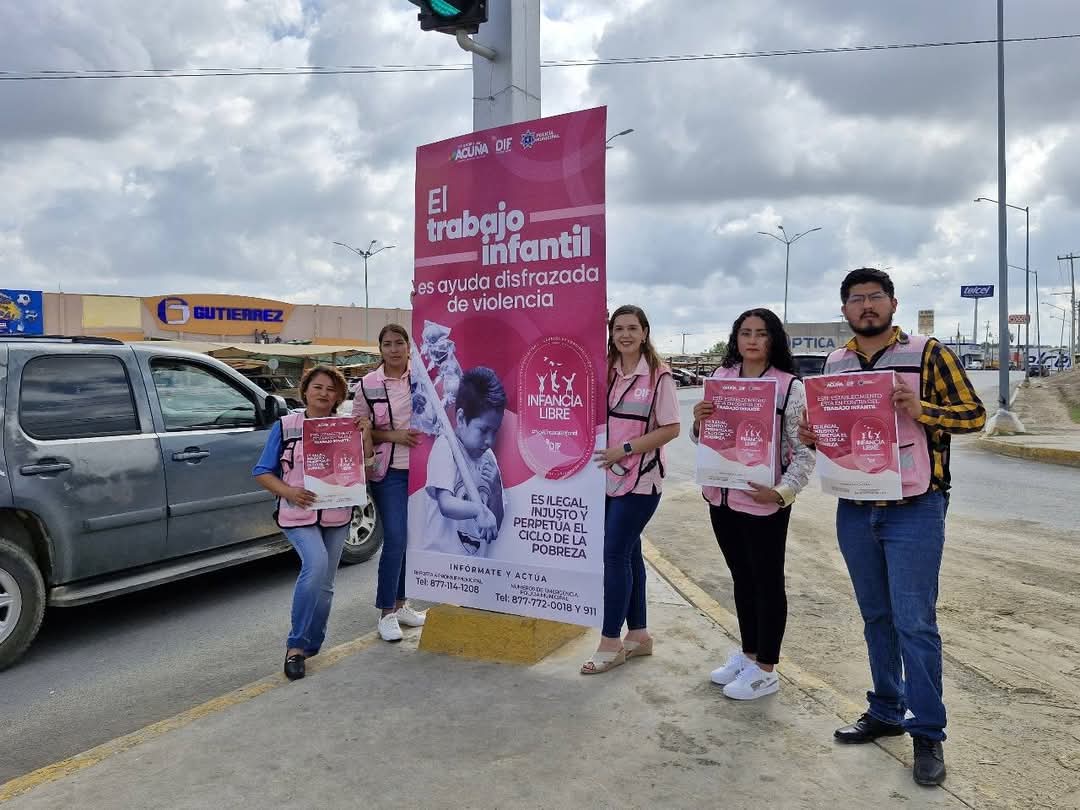 DIF ACUÑA REFUERZA ACCIONES DE CONCIENTIZACIÓN CONTRA LA EXPLOTACIÓN INFANTIL