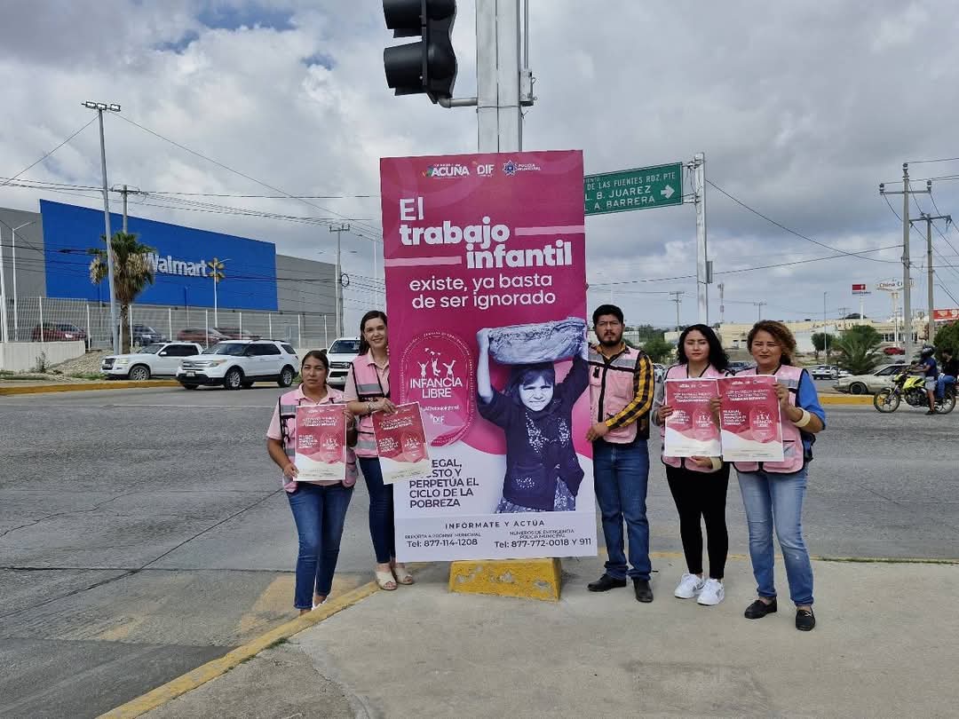 DIF ACUÑA REFUERZA ACCIONES DE CONCIENTIZACIÓN CONTRA LA EXPLOTACIÓN INFANTIL