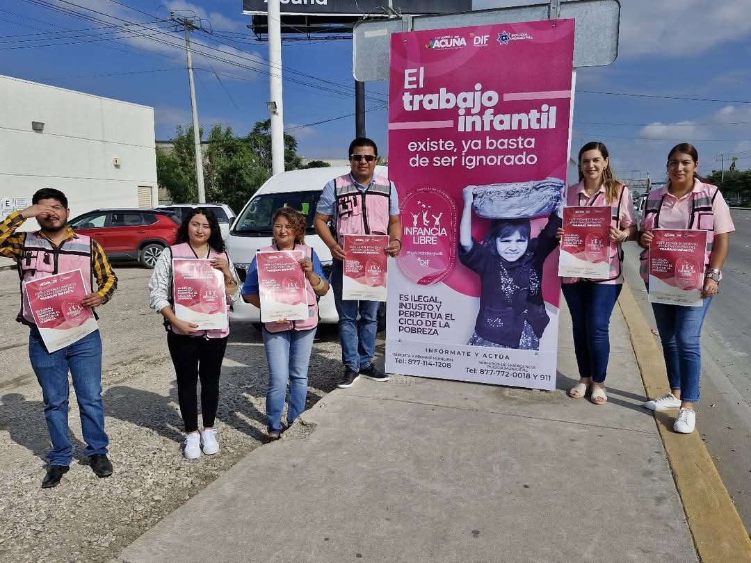 DIF ACUÑA REFUERZA ACCIONES DE CONCIENTIZACIÓN CONTRA LA EXPLOTACIÓN INFANTIL