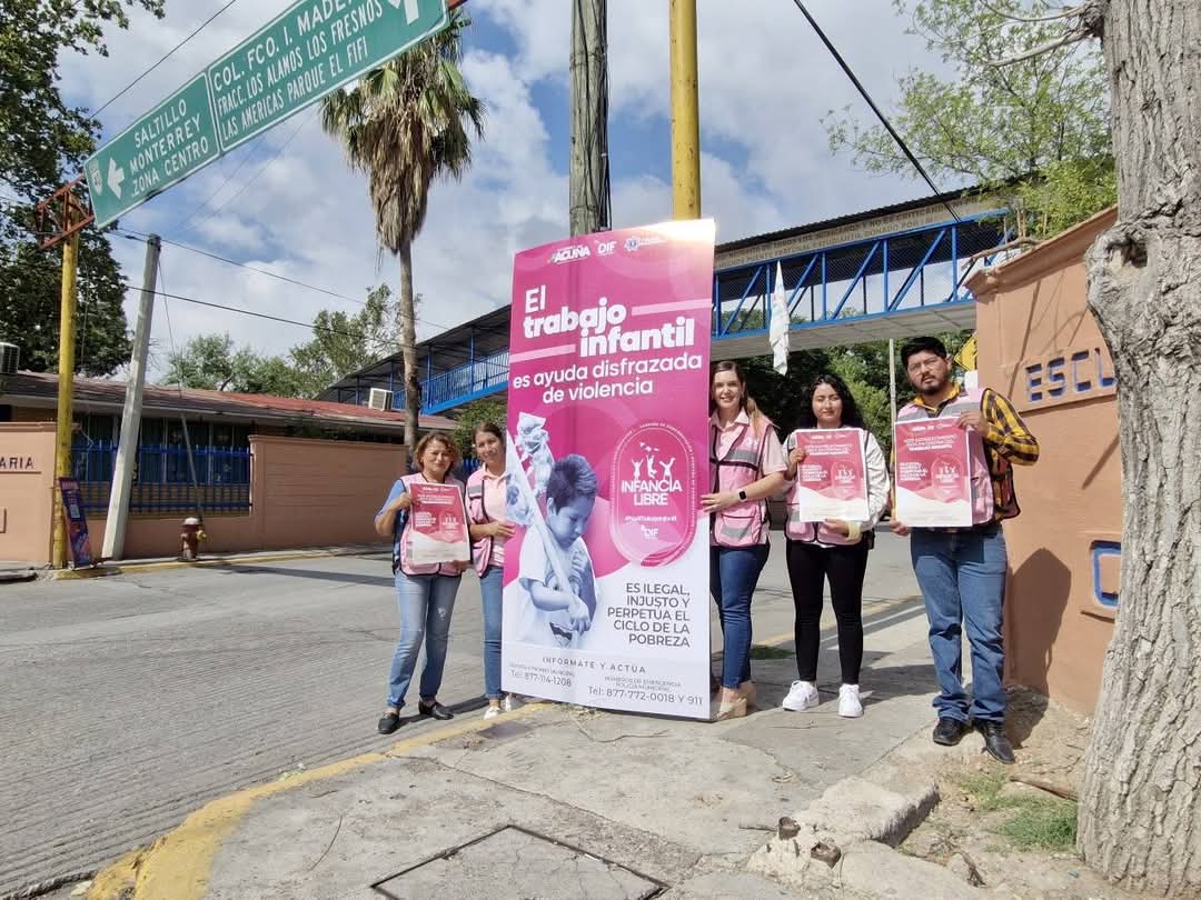 DIF ACUÑA REFUERZA ACCIONES DE CONCIENTIZACIÓN CONTRA LA EXPLOTACIÓN INFANTIL