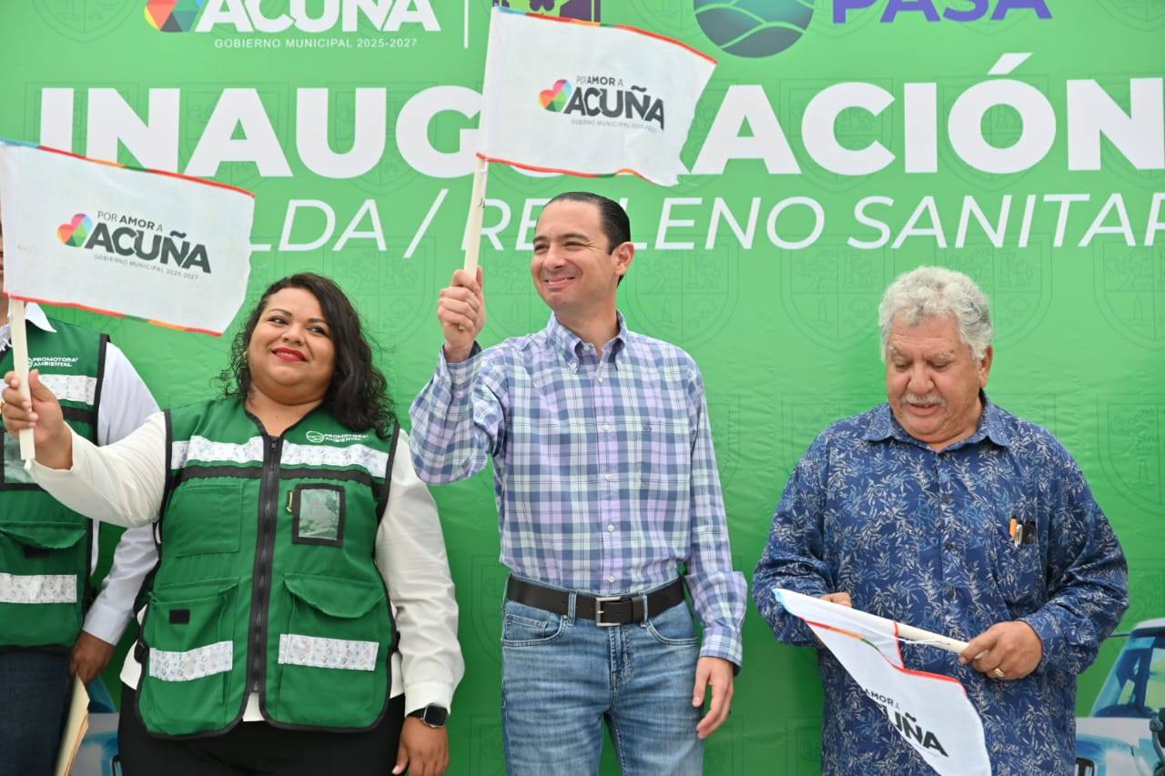 INAUGURAN SÉPTIMA CELDA DEL RELLENO SANITARIO DE ACUÑA Y DUPLICAN SU VIDA ÚTIL A 22 AÑOS