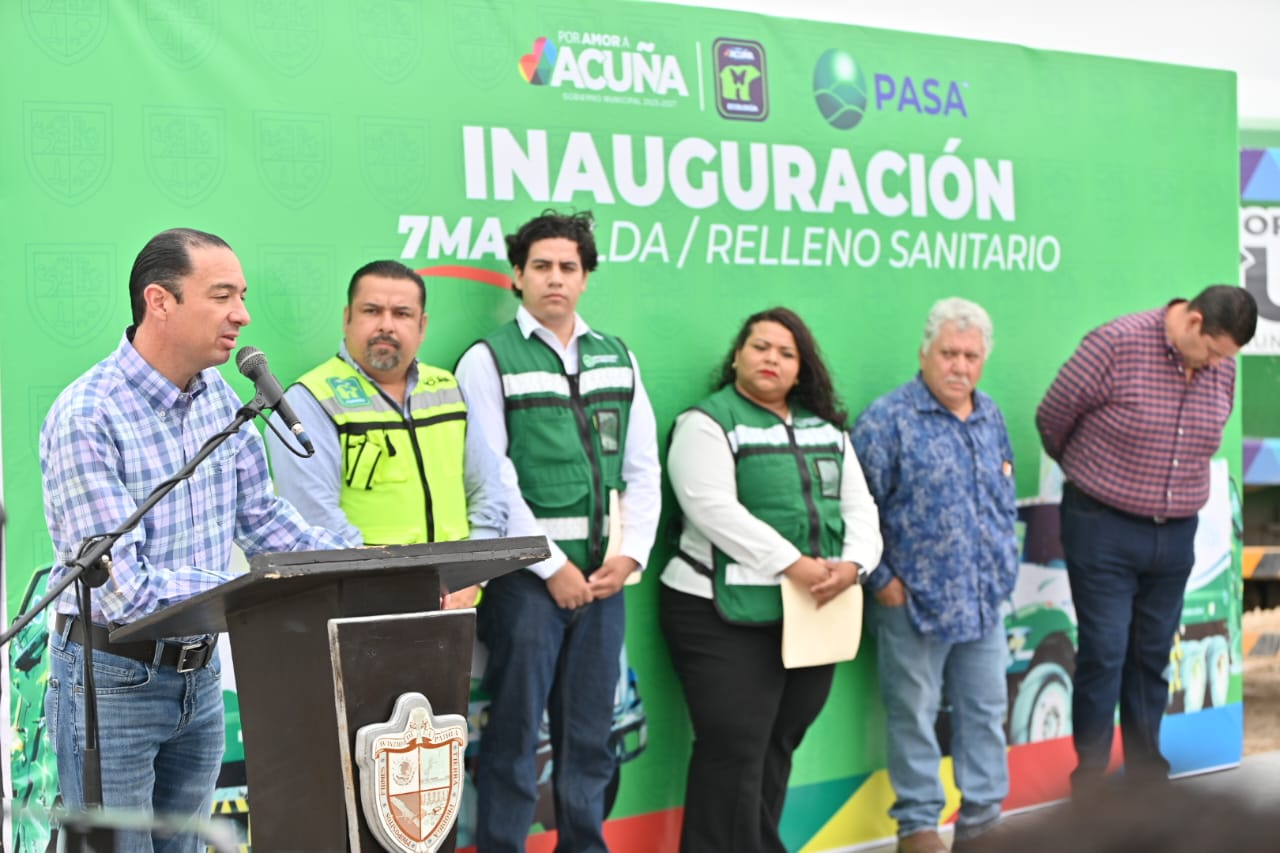 INAUGURAN SÉPTIMA CELDA DEL RELLENO SANITARIO DE ACUÑA Y DUPLICAN SU VIDA ÚTIL A 22 AÑOS