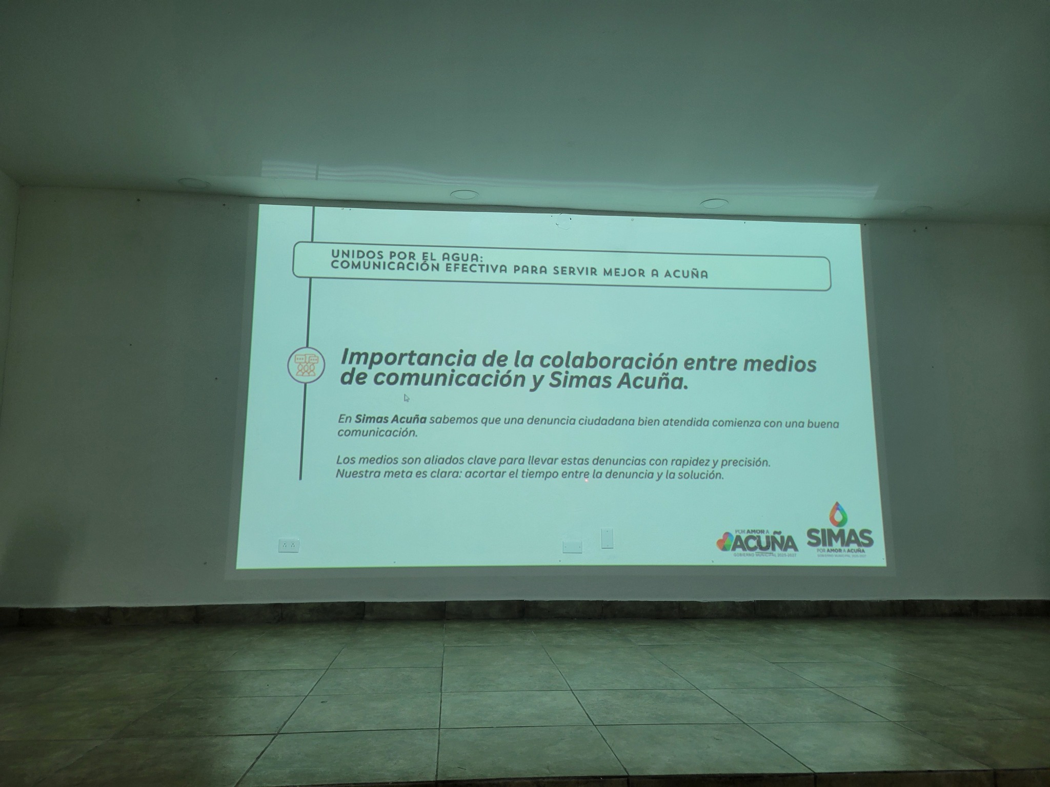Unidos por el agua SIMAS y usuarios