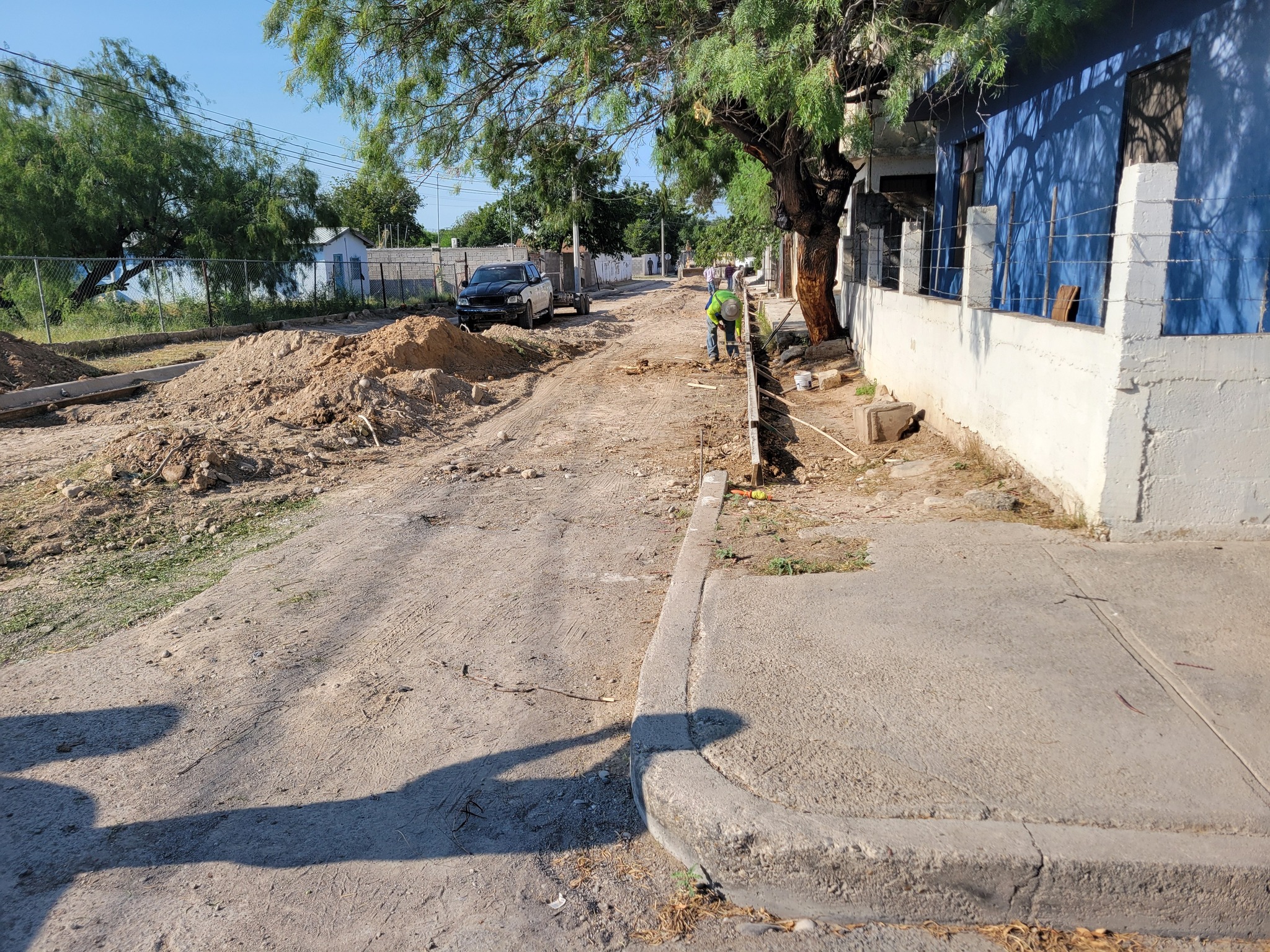 Arrancan pavimentación en calle Carranza en colonia Aeropuerto