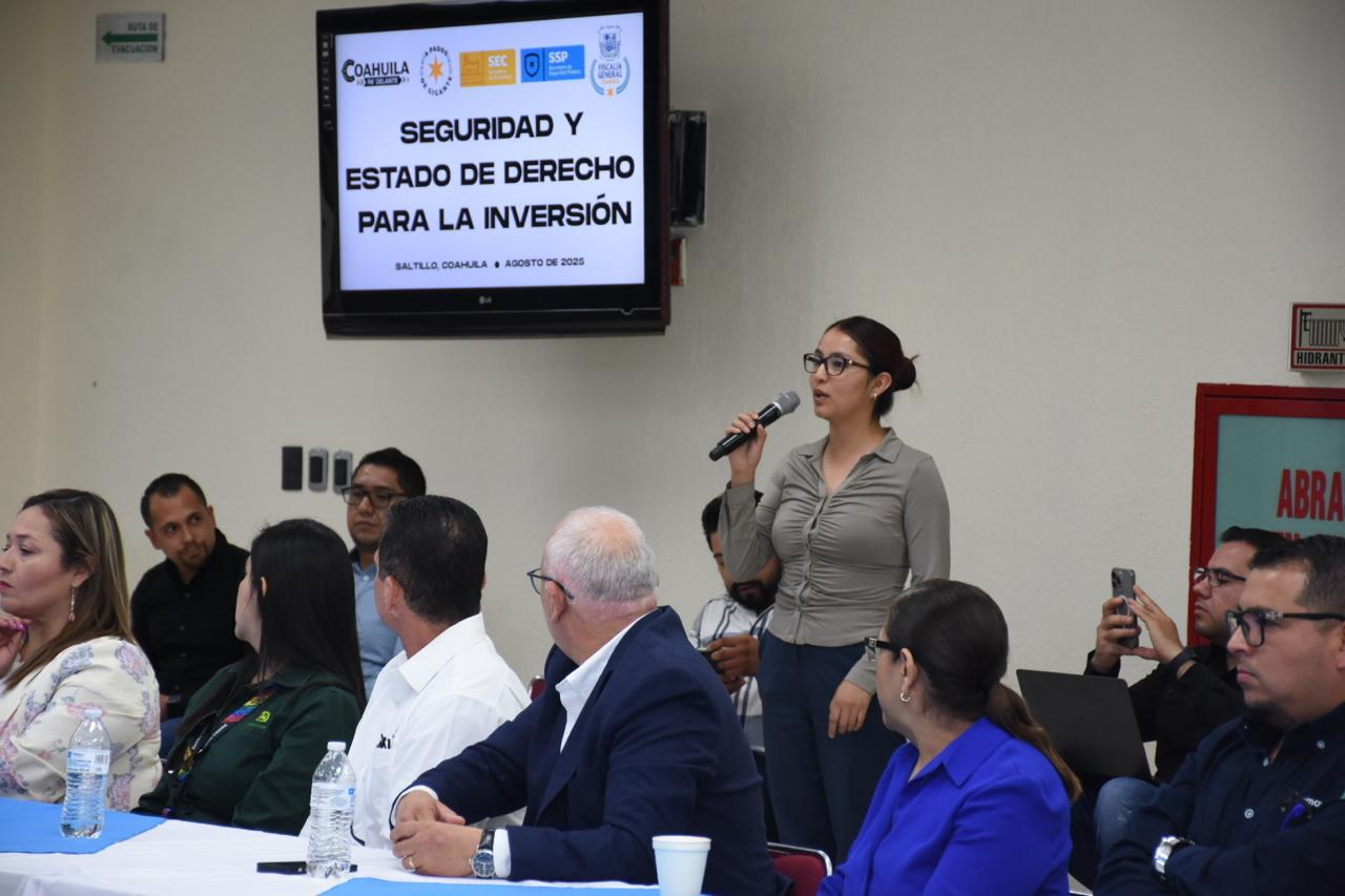 EMPRESARIOS DESTACAN EL NIVEL DE SEGURIDAD DE COAHUILA, ES UN ALICIENTE PARA LA LLEGADA DE NUEVOS CAPITALES