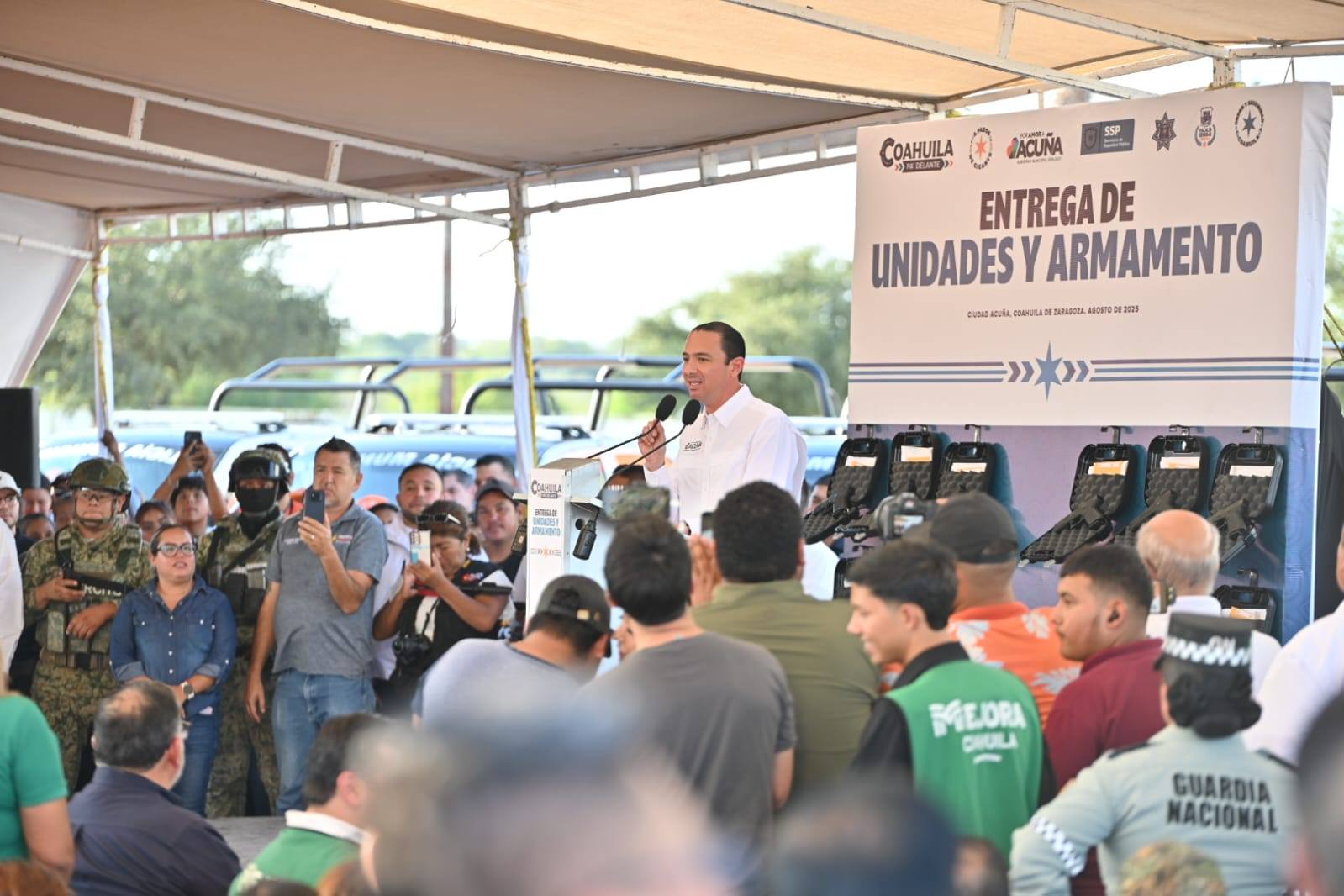 INVIERTE MUNICIPIO 16.6 MDP EN 17 UNIDADES Y ARMAMENTO PARA REFORZAR LA SEGURIDAD EN ACUÑA