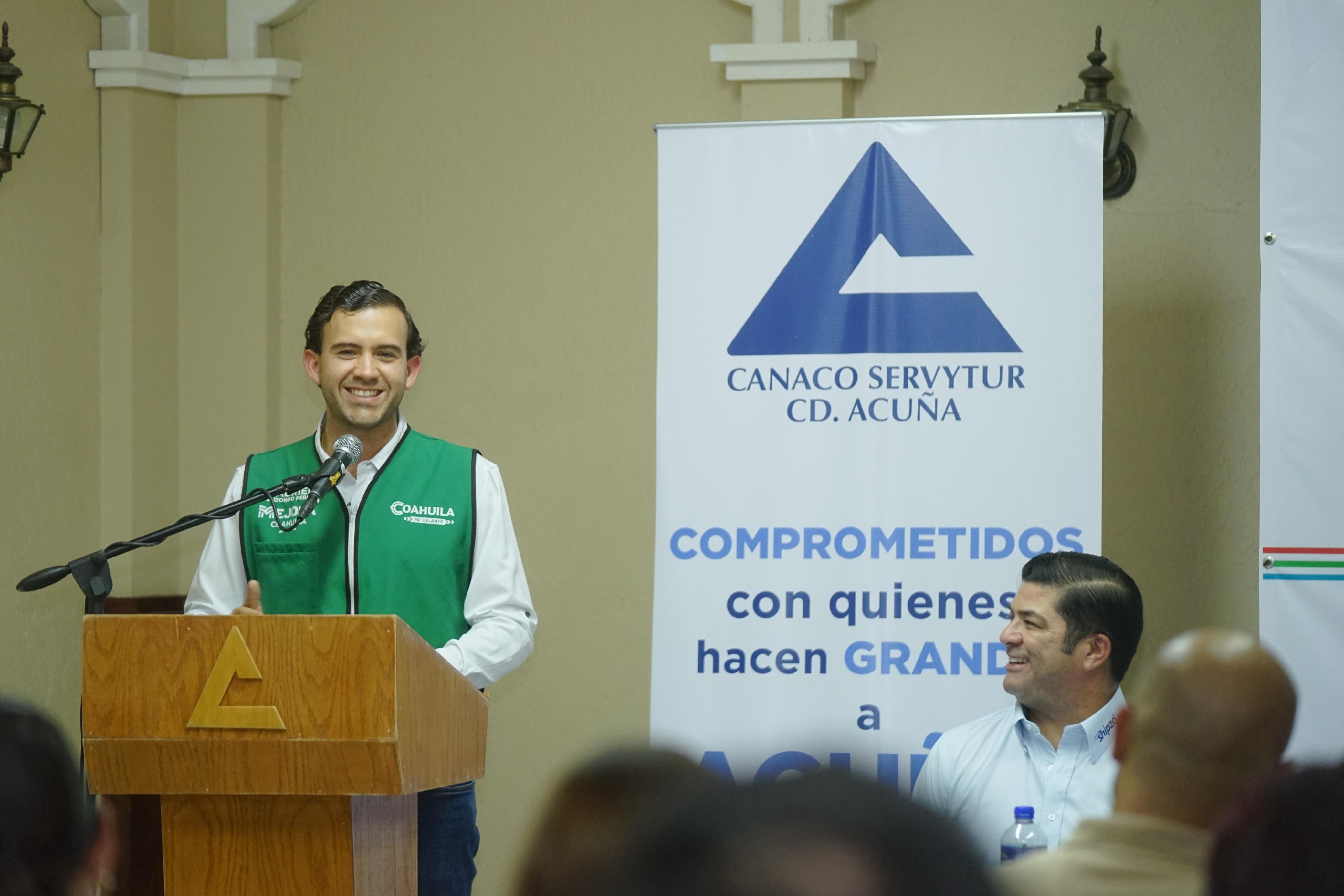 MEJORA COAHUILA  Y CANACO SERVYTUR  ACUÑA SE UNEN PARA IMPULSAR EL COMERCIO LOCAL